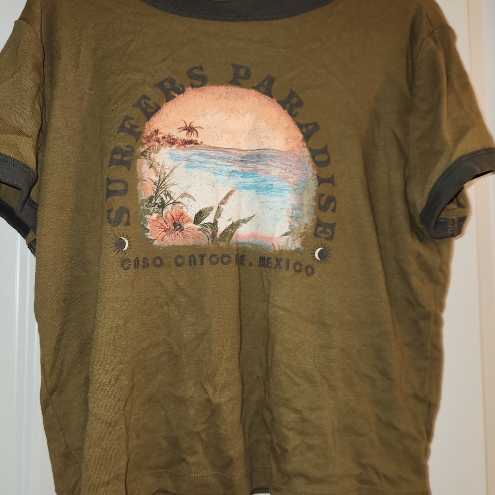 Arizona Jean Company Olive Graphic Tee